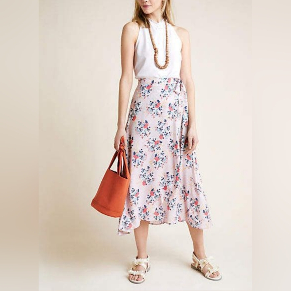 Velvet By Graham And Spencer Pink K Floral Skirt